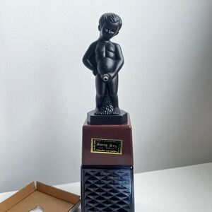 True Bonny Boy Liquor Dispenser Manneken Pis Novelty Gag Gift Black 16oz